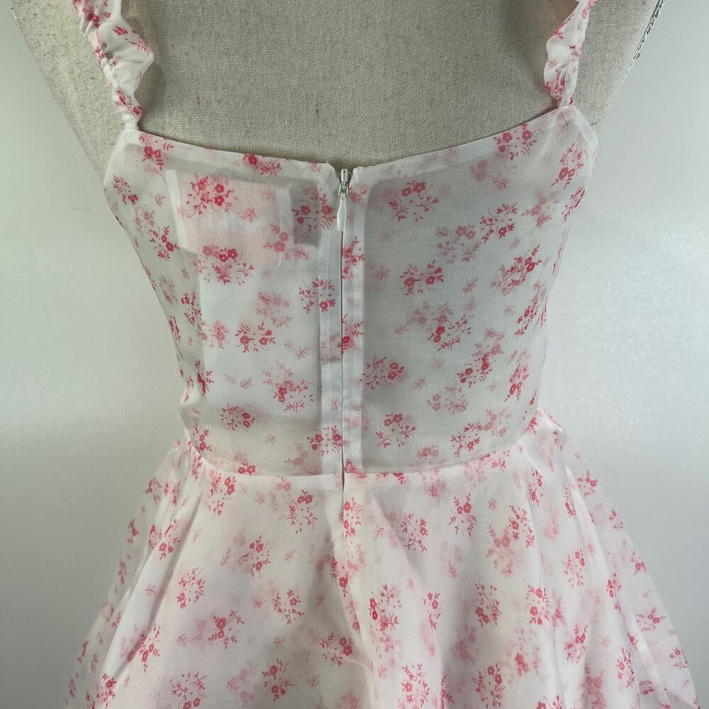 Anthropologie Selkie The Sunny Dress Floral Rose Fit and Flare Fairy Kei - Picture 8 of 10